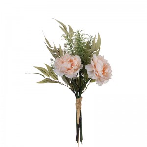 CF01113 باقة زهور الفاوانيا الاصطناعية تصميم جديد باقة الزفاف حديقة ديكور الزفاف