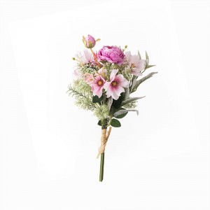 CF01126 دسته گل گل صد تومانی کیهان مصنوعی با کیفیت عالی هدیه روز ولنتاین دسته گل عروس