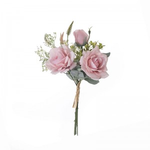 CF01135 Ramo de rosas artificiales Nuevo diseño Regalo del día de San Valentín Flores y plantas decorativas
