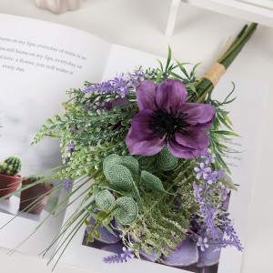CF01140 인공 동백 꽃다발 새로운 디자인 장식 꽃과 식물 파티 장식