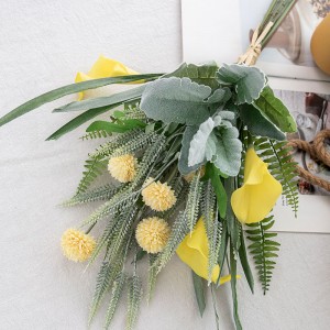 CF01145 Bouquet atifisyèl Calla Lily pisanli nouvo konsepsyon flè dekoratif ak plant