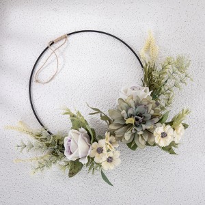 CF01206 High Quality Artificial Dahlia Rose Orchid Half Garland for Decorative Flowers and Plants