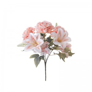 CL10503 זר פרחים מלאכותיים קמליה קישוט חתונה באיכות גבוהה