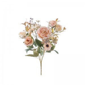 MW55745 Bouquet di fiori artificiali Rose Vendita diretta in fabbrica Decorazione per feste