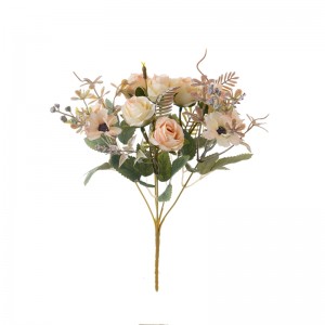 MW55748 Ramo de flores artificiales Rosa Flores de seda de alta calidade