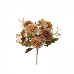 MW66834 Artipisyal nga Bulak nga Bouquet Carnation Bag-ong Disenyo sa Garden Wedding Dekorasyon