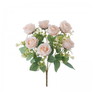 MW31504 Bukiet sztucznych kwiatów Róża Popularne dekoracyjne kwiaty i rośliny