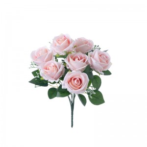 CL86502 ดอกไม้ประดิษฐ์ช่อดอกไม้กุหลาบโรงงานขายตรงดอกไม้ผ้าไหม