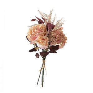 DY1-4371 Bouquet di fiori artificiali Rose Factory Vendita diretta Fornitura di matrimoniu