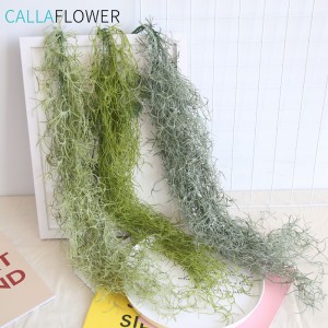 MW53464 Artificial Plastic green Rattan Hanging Plant Grass outdoor home decoration