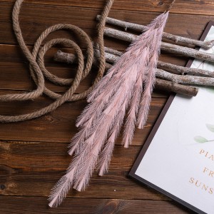 MW09914 artificial christmas Feather Grass Plant nga bulak gikan sa china dahon sa wedding arrangements decoration
