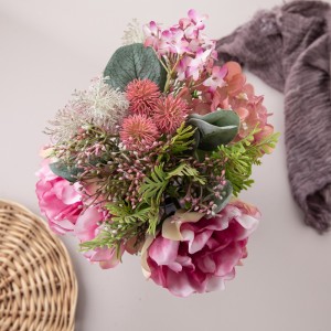 Bouquet de fleurs artificielles pivoines, nouveau Design, cadeau de saint-valentin, DY1-3864