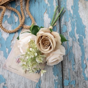 DY1-4550 Buket Bunga Buatan Mawar Dekorasi Pernikahan Taman Populer