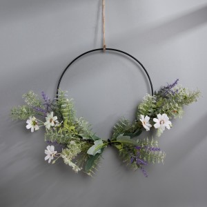 CF01119 Artificial Obere Chrysanthemum Wreath Wall Hanging New Design Party Decoration