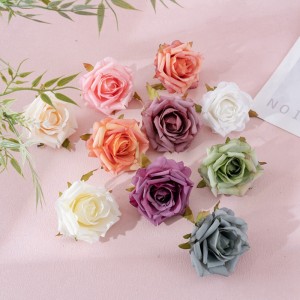 MW07301 מיני ורד ראשי פרחים מלאכותיים ורדים ללא גבעולים מלאכותיים לקישוטי חתונה מלאכת יד עשה זאת בעצמך