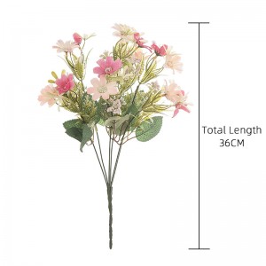 MW81001 Ramo de flores artificiales Crisantemo salvaxe Decoración festiva de alta calidade