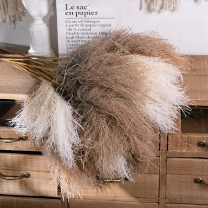 MW89004 ផ្កាសិប្បនិម្មិត Reed Grass Faux Pampas Grass Whiskers សម្រាប់ផ្កាអាពាហ៍ពិពាហ៍ តុផ្ទះ Boho Decor