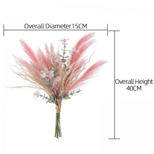 CF01673 New Arrival Manufactural Manmade Artificial Flowers Silk Pampas Fabric Wild Flowers Plastic Astilbe For Wedding Decor