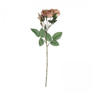 DY1-5717 Dirbtinių gėlių rožė, tikroviškos dekoratyvinės gėlės ir augalai
