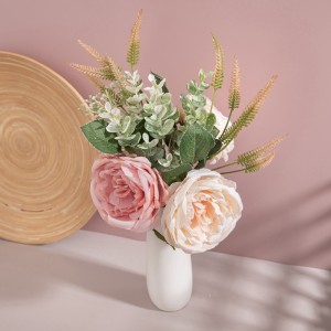 CF01134 Artificial Rose Bouquet Nij ûntwerp Tuin Wedding Decoration Falentynsdei kado