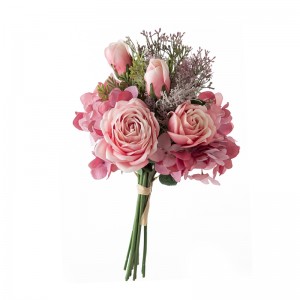 DY1-4048 Buket umjetnog cvijeća, ruža, veleprodaja ukrasnog cvijeća