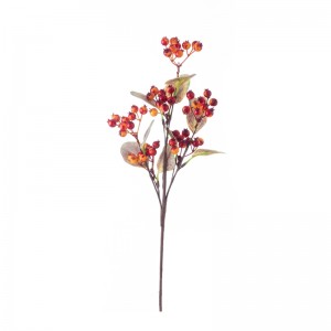 CL55523 Umelý kvet Berry Vianočné bobule Realistické vianočné trsátka