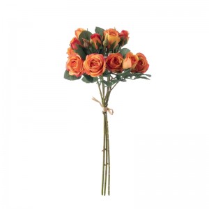 DY1-5784 Ramo de flores artificiais Rose Factory Venda directa Subministro de voda
