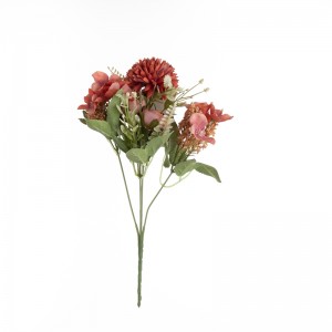 MW55709 Buquê de flores artificiais camélia flor decorativa barata