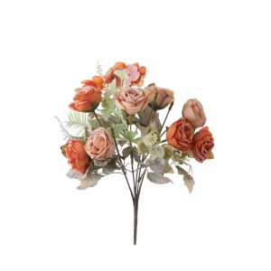 CL10505 Ram de flors artificials Roses Fons de paret de flors populars