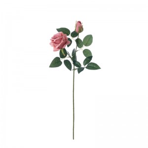 CL03512 Rosa de flors artificials Venda calenta Decoració del casament Centres de taules del casament