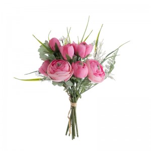 DY1-3619 Buquê de flores artificiais ranúnculo peças centrais de casamento de alta qualidade
