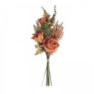 DY1-5304 Μπουκέτο Τεχνητό Λουλούδι Τριαντάφυλλο Υψηλής ποιότητας Εορταστικές Διακοσμήσεις