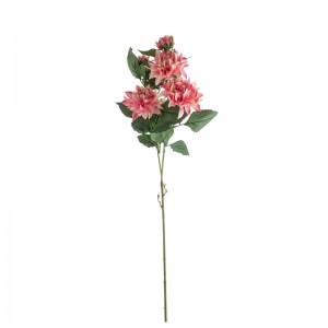 DY1-5380 Kunsmatige Blom Dahlia Warmverkopende Blommuur Agtergrond