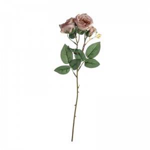 DY1-5717 Искусственный цветок розы Реалистичные декоративные цветы и растения