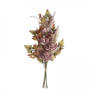 DY1-5896 कृत्रिम फूलों का गुलदस्ता गुलाब सस्ते वेडिंग सेंटरपीस