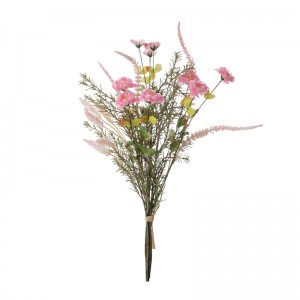 DY1-6402 Kunstig blomsterbuket Krysantemum Hot sælgende blomstervægbagtæppe