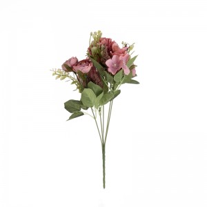MW55709 Artificial Flower Bouquet Camellia Cheap Decorative Flower