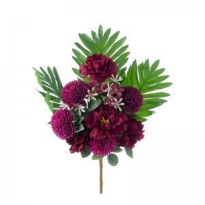 CL81504 Bouquet de fleurs artificielles pivoine vente chaude décoration de mariage