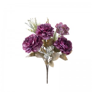 CL10507 ხელოვნური ყვავილების თაიგული პეონი ახალი დიზაინის აბრეშუმის ყვავილები საქორწილო თაიგული