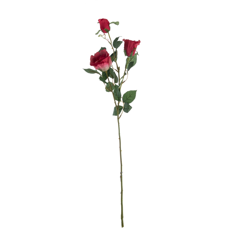 DY1-3084 مصنوعي گل گلاب مشهور آرائشي گل ۽ ٻوٽا