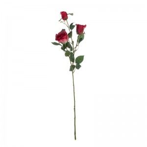 DY1-3084 مصنوعي گل گلاب مشهور آرائشي گل ۽ ٻوٽا