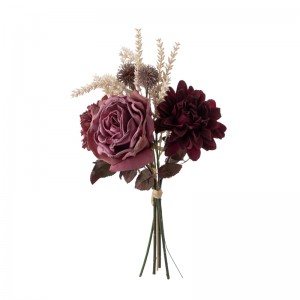 DY1-4370 mākslīgo ziedu pušķis dālijas reālistisks dekoratīvs zieds