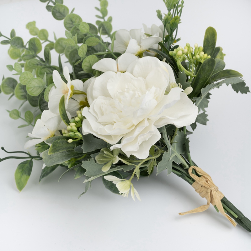 CF01038 دسته گل مصنوعی چای گل رز داوودی طرح جدید لوازم عروسی