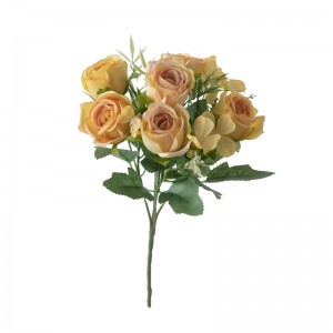 MW66829 Művirág csokor rózsa hortenzia Hot Eladó dekoratív virág ünnepi dekorációk