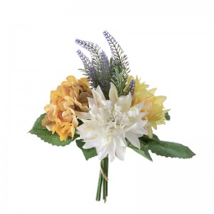 DY1-5673 Ramo de flores artificiales Dahlia Fondo de parede de flores populares
