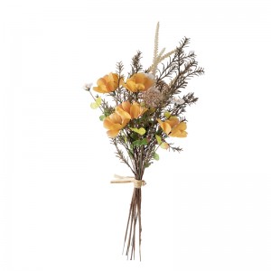 DY1-6400A mākslīgo ziedu pušķis Galsang zieds Augstas kvalitātes kāzu dekors