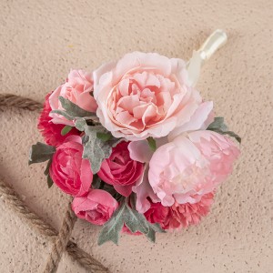 GF15324 Wholesale Hot-ferkeapje Rose Peony Flower Hands Bundle Bridal Wedding Decor