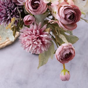 CL10506 Bouquet de fleurs artificielles œillets centres de table de mariage réalistes