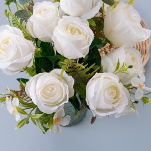 MW31503 Bukiet sztucznych kwiatów Róża Realistyczne dekoracje ślubne