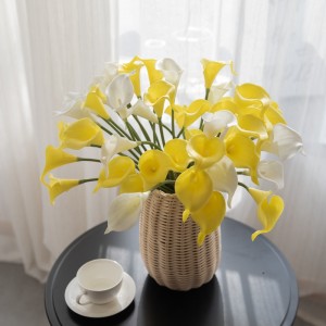MW01501 Real Touch PU Stonky Calla Lily Umělé květiny Aranžmá Svatební kytice